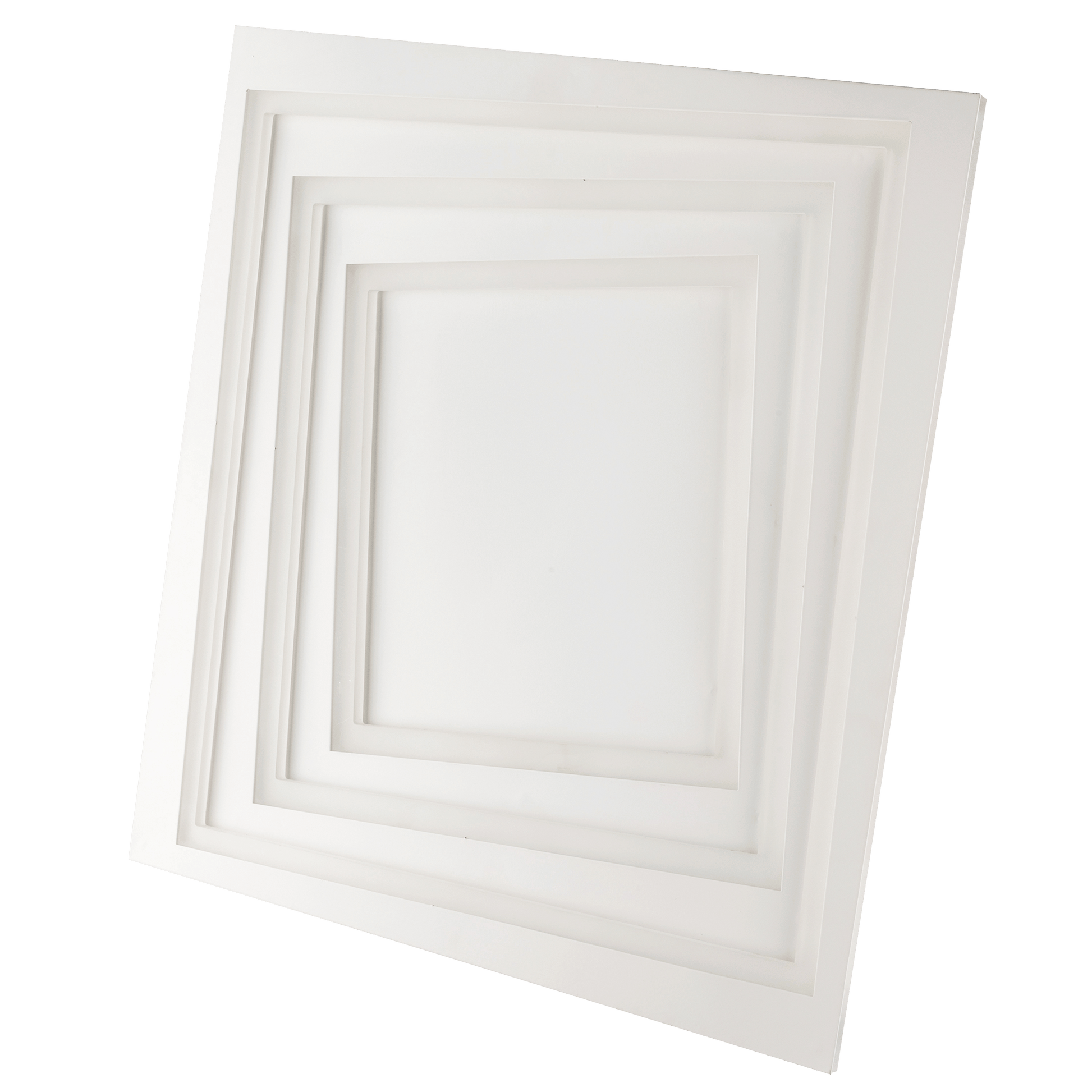 Bricocenter KUNDILI METAL CEILING LAMP WHITE 47X47CM LED 74W CCT