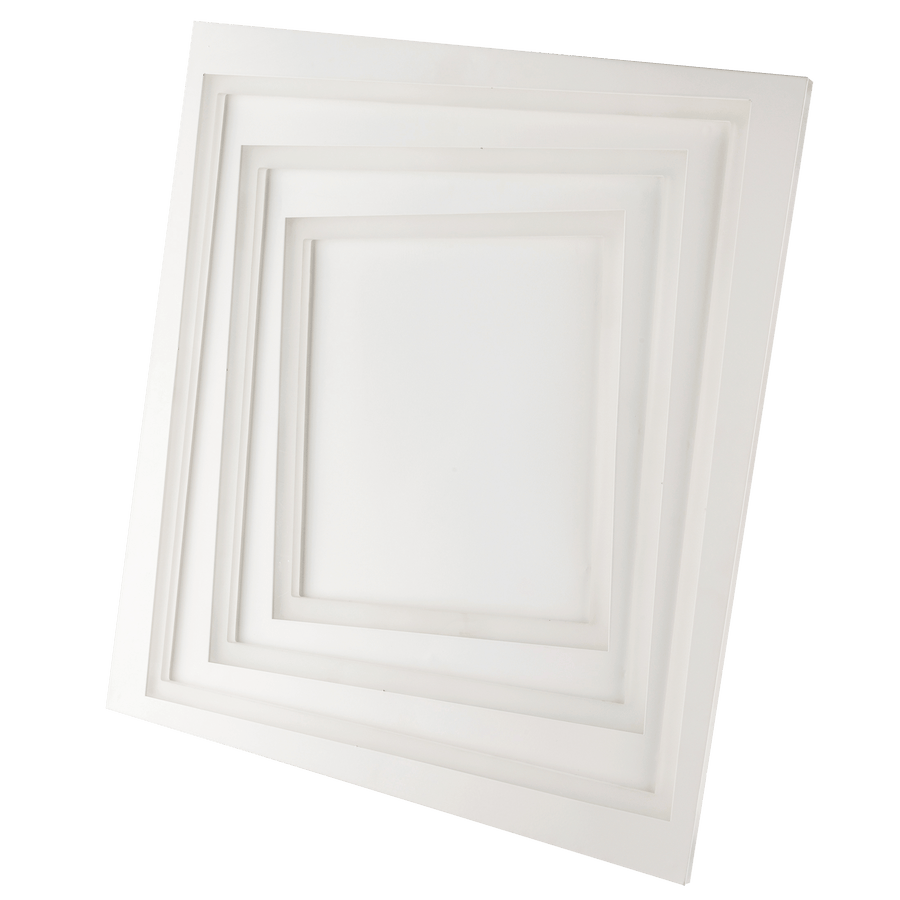 Bricocenter KUNDILI METAL CEILING LAMP WHITE 47X47CM LED 74W CCT