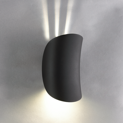COROGNE ALUMINIUM AND BLACK PLASTIC WALL LIGHT 12.5X8X20CM LED 8.5W NATURAL LIGHT IP54