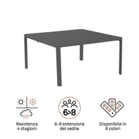 IDAHO EXTENSION TABLE 180/240X100 ANTHRACITE - best price from Maltashopper.com BR500015320