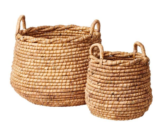 KEISHA Natural basket H 30 cm - Ø 33 cm - best price from Maltashopper.com CS637784