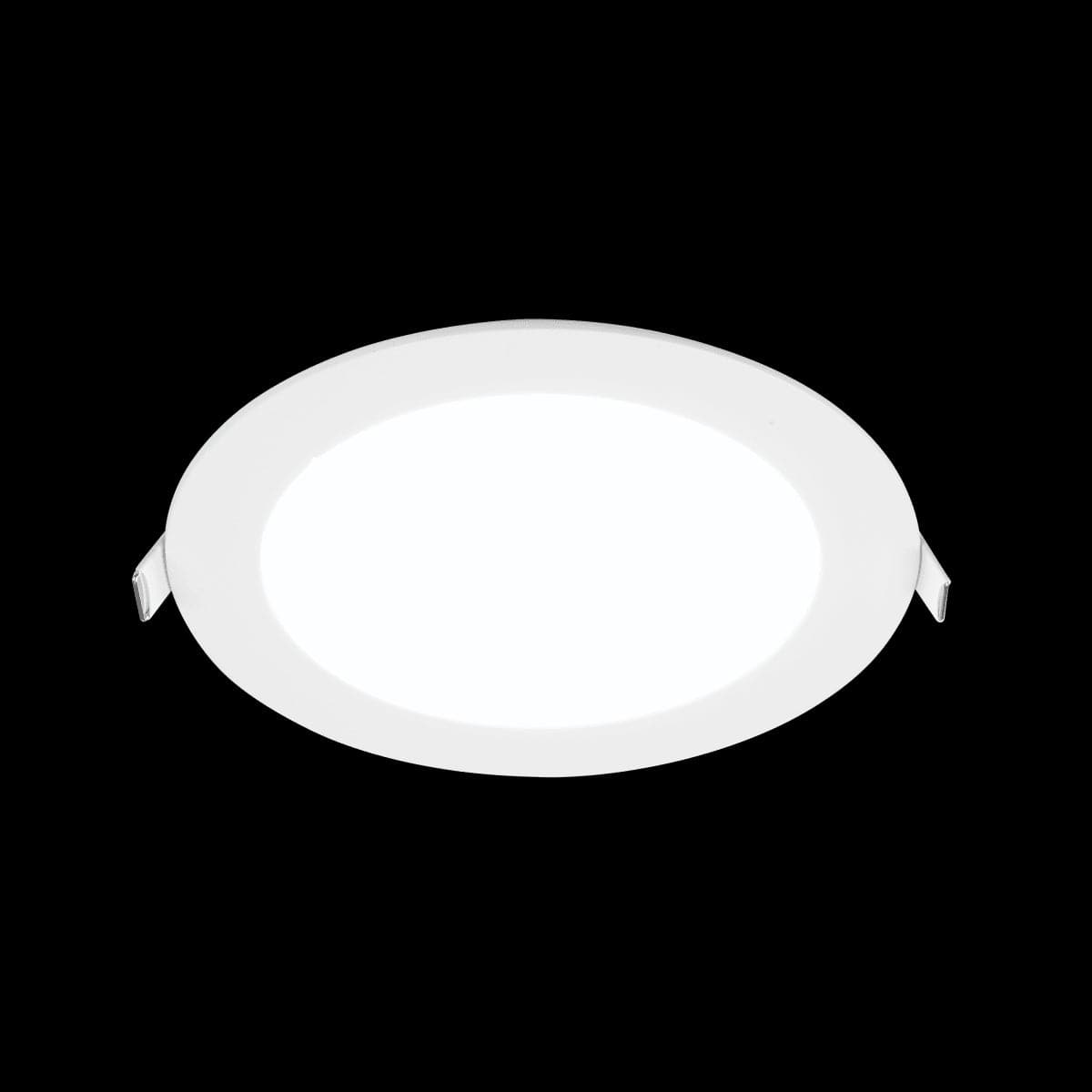 Bricocenter RECESSED SPOTLIGHT EXTRAFLAT ALUMINIUM WHITE D20.5 CM LED 18W CCT DIMMABLE IP44