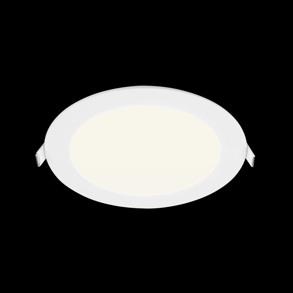 Bricocenter RECESSED SPOTLIGHT EXTRAFLAT ALUMINIUM WHITE D20.5 CM LED 18W CCT DIMMABLE IP44