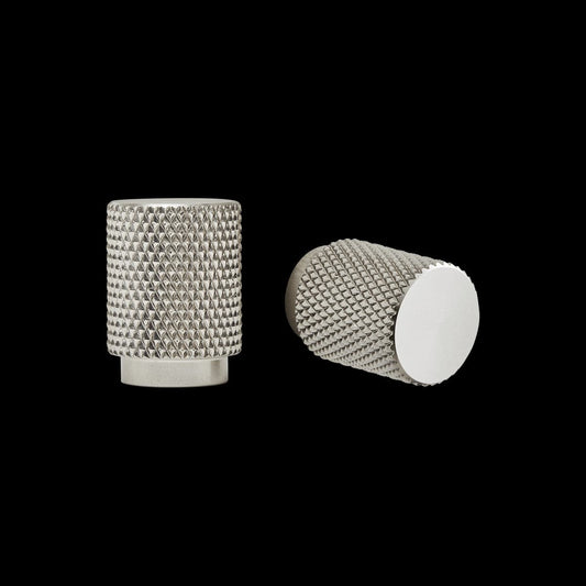 2 AXEL KNOBS D 18 X H25 MM IN POLISHED BRUSHED NICKEL - best price from Maltashopper.com BR410007475