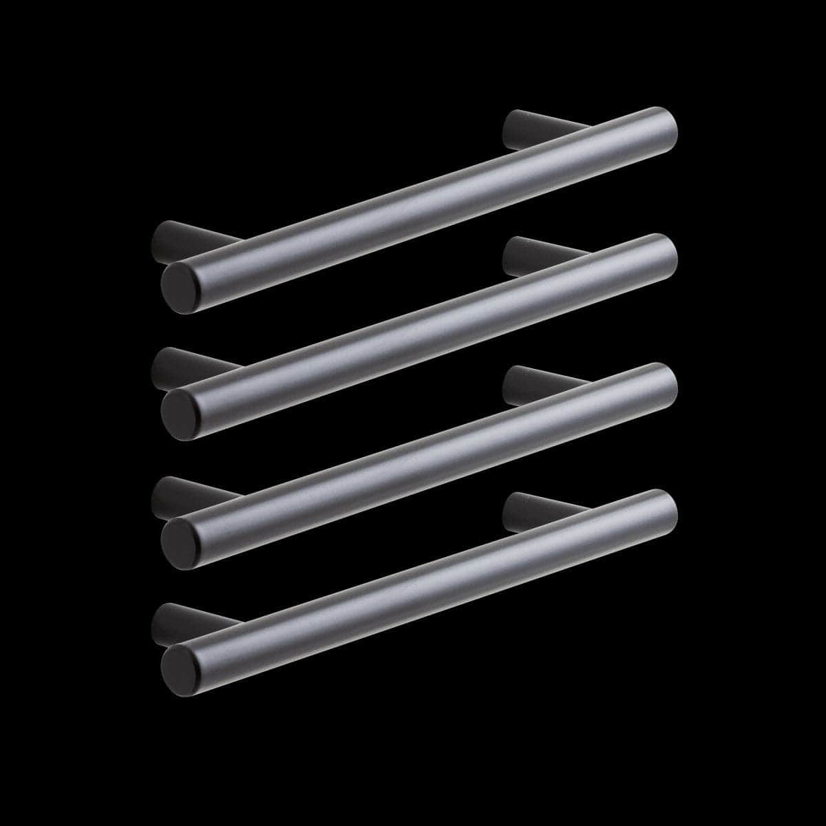 Bricocenter 4 SARA HANDLES WITH 128 MM SPACING IN MATT BLACK METAL