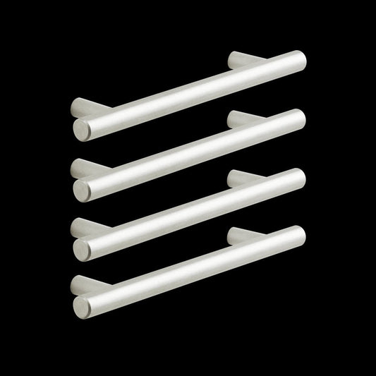 4 SARA HANDLES WITH 128 MM SPACING IN POLISHED BRUSHED NICKEL - best price from Maltashopper.com BR410007465