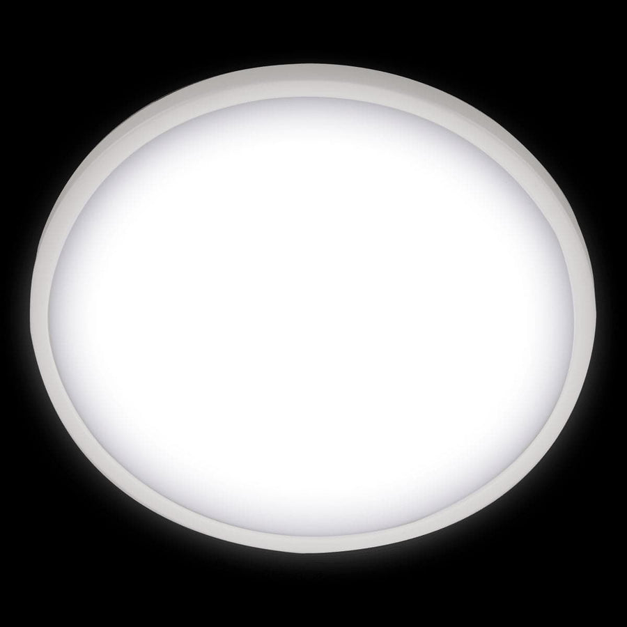 Bricocenter SANOA ALUMINIUM CEILING LIGHT WHITE 40X2CM LED 28W CCT DIMMABLE IP44