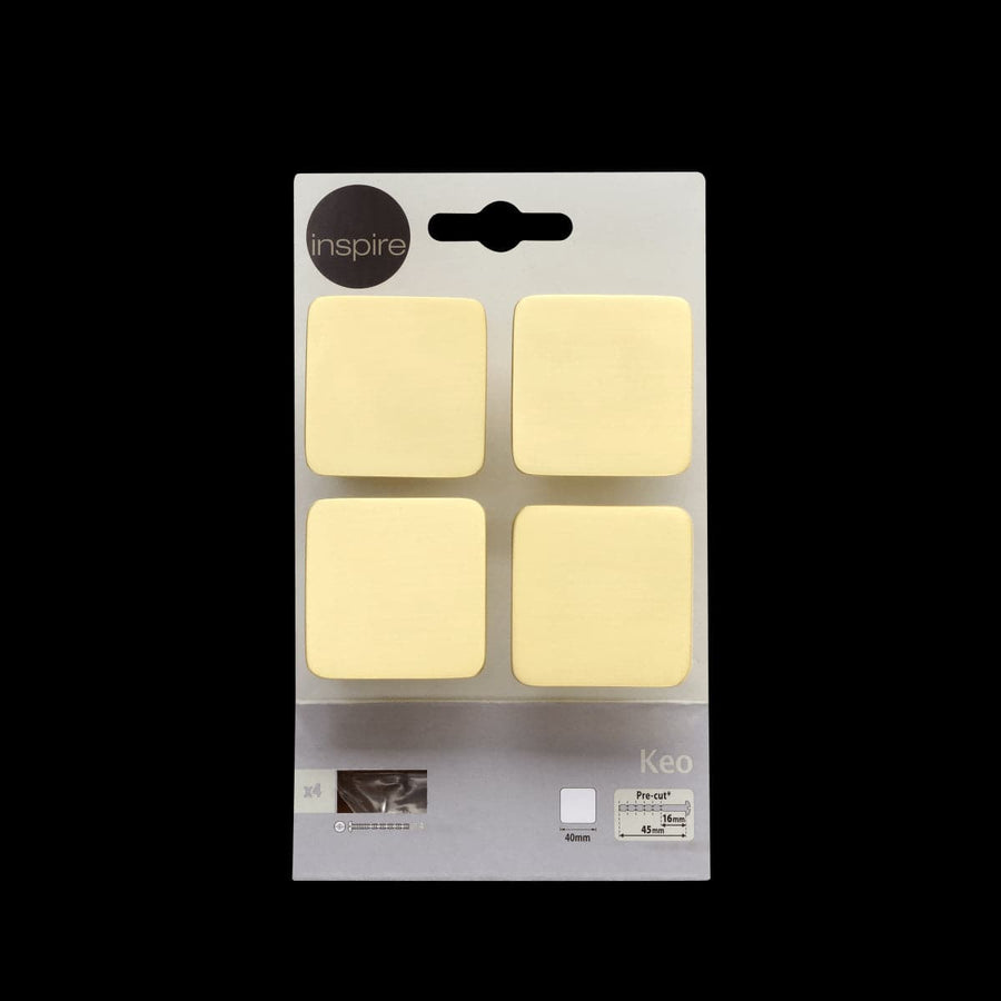 Bricocenter 4 KEO 40MM KNOBS IN MATT BRUSHED BRASS