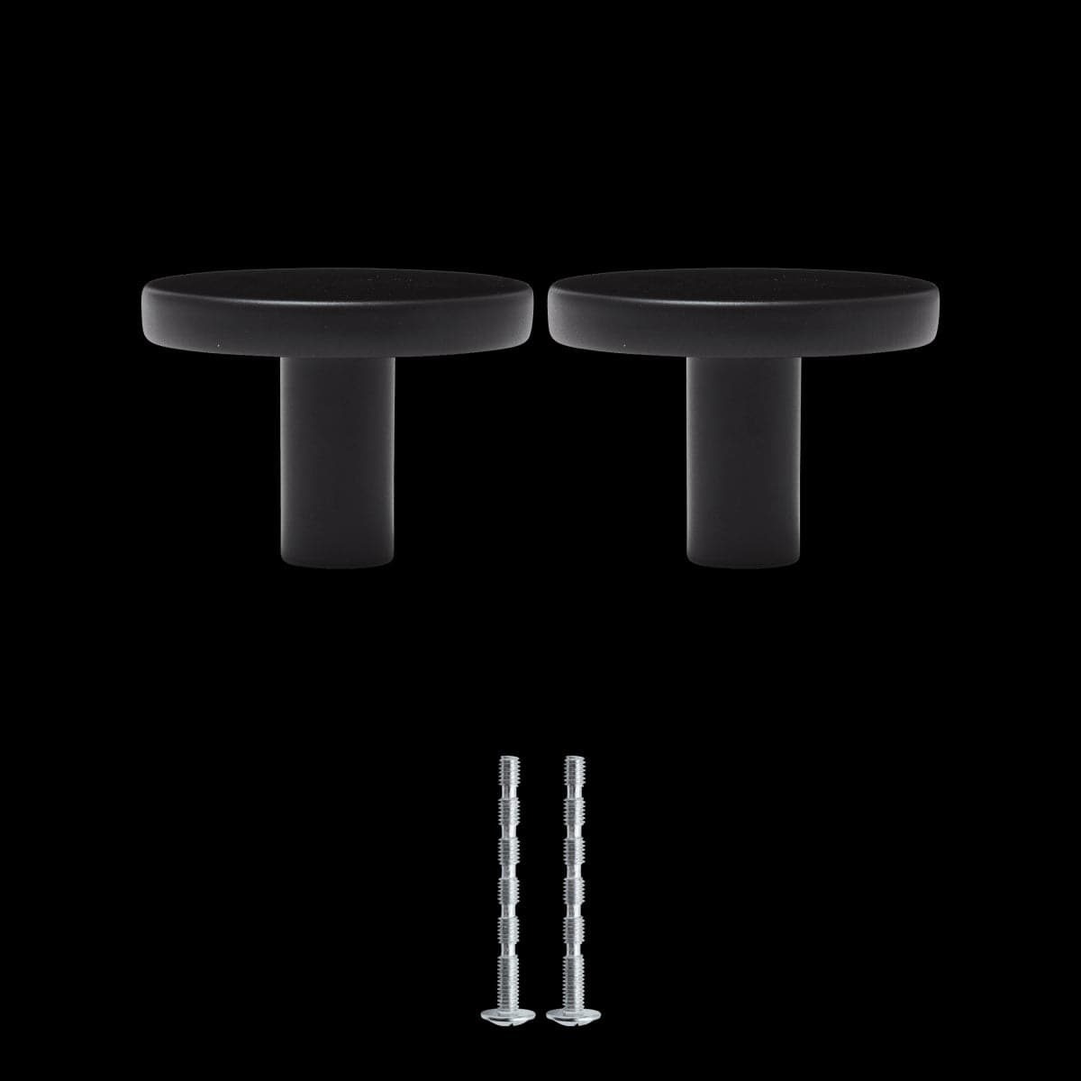 Bricocenter 2 JAMY D 35 MM MATT BLACK ALUMINIUM KNOBS