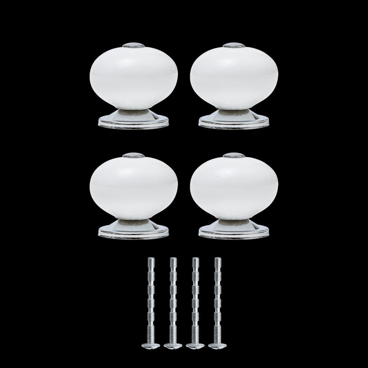 4 GABI D 40 MM WHITE PORCELAIN KNOBS - best price from Maltashopper.com BR410007487