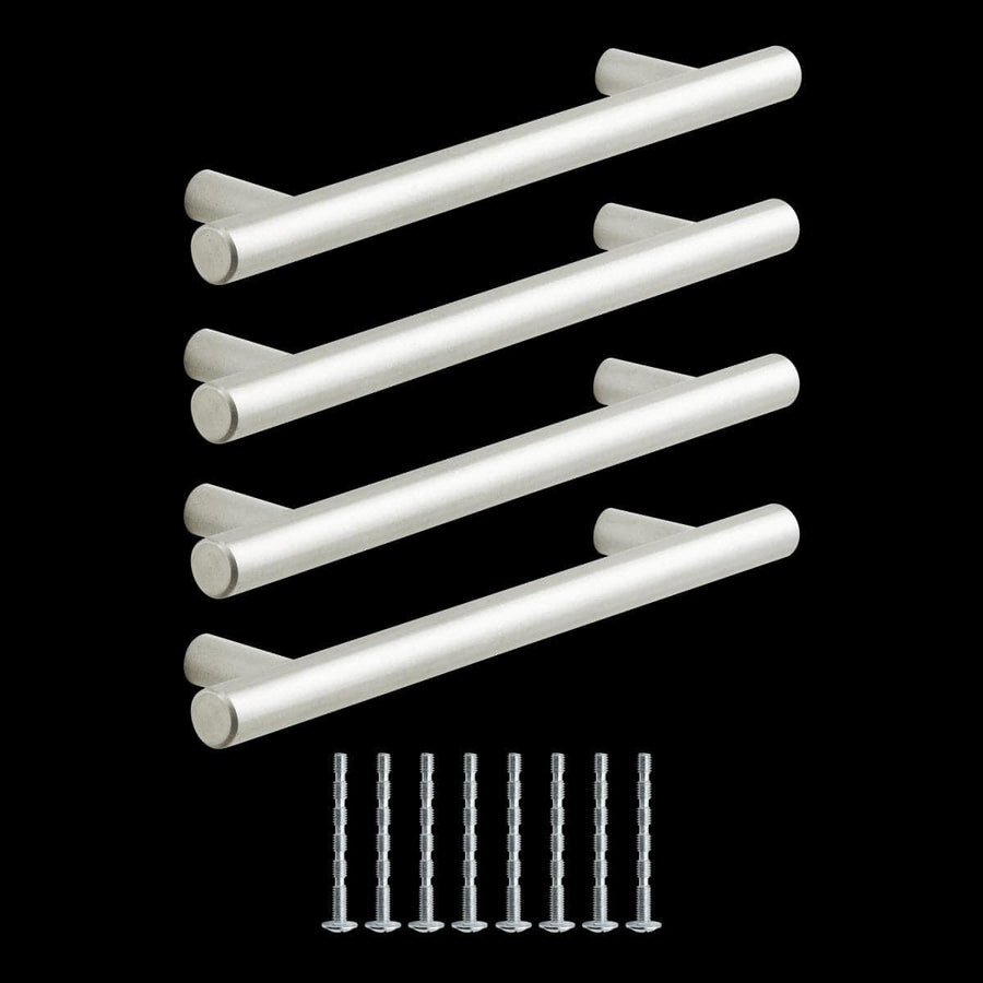 Bricocenter 4 SARA HANDLES WITH 128 MM SPACING IN POLISHED BRUSHED NICKEL