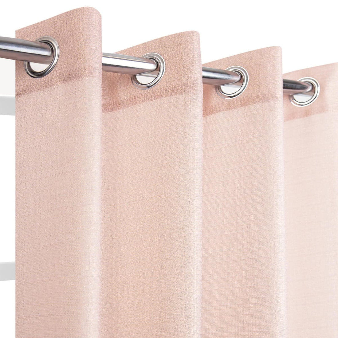 DARIO PINK GOLD OPAQUE CURTAIN 140X280 WITH EYELETS - best price from Maltashopper.com BR480011084