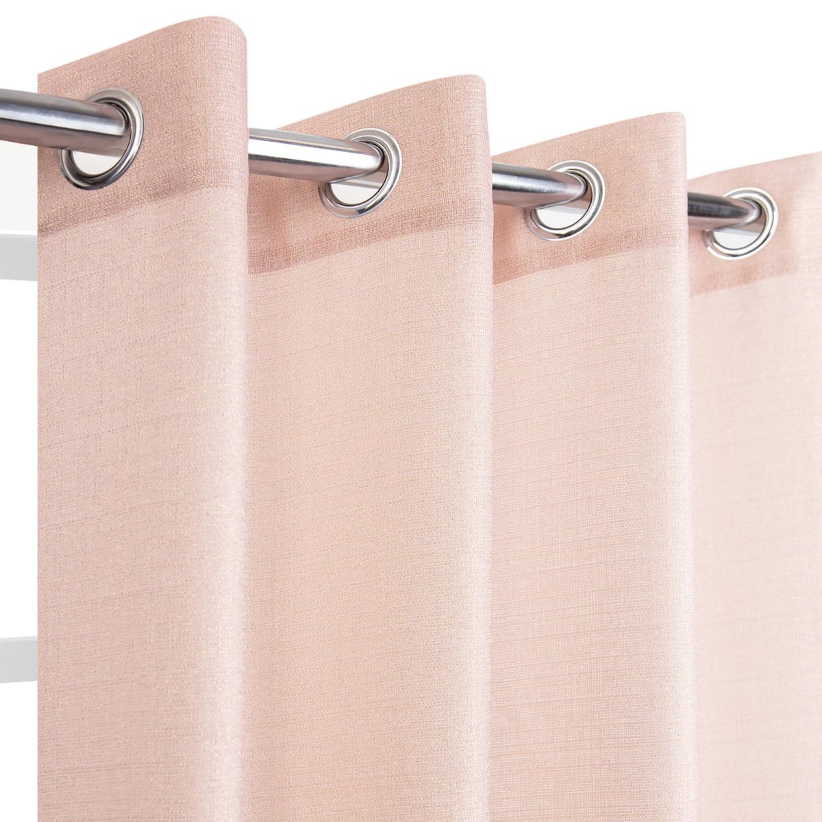 Bricocenter DARIO PINK GOLD OPAQUE CURTAIN 140X280 WITH EYELETS