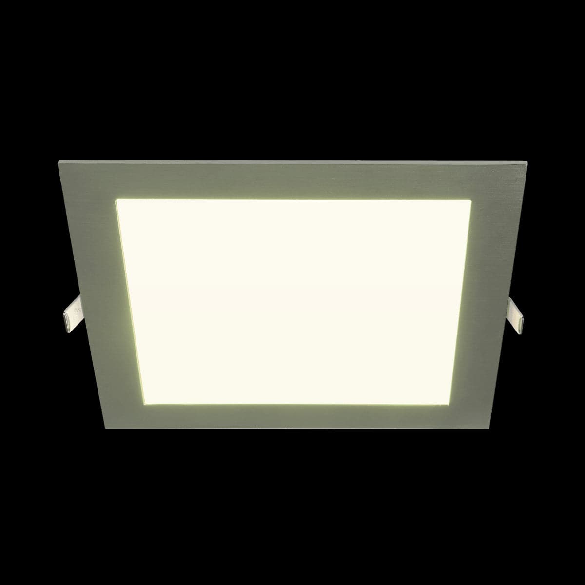 RECESSED SPOTLIGHT EXTRAFLAT SATIN NICKEL 20.5X20.5 CM LED 20W CCT DIMMABLE IP44 - best price from Maltashopper.com BR420007486