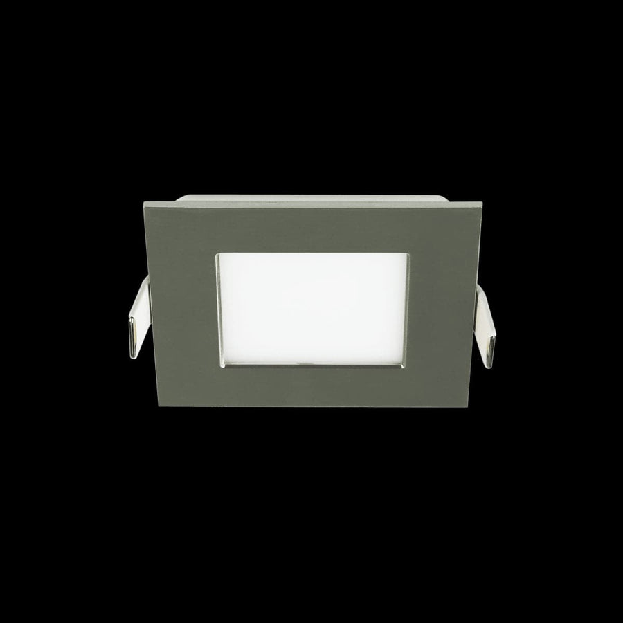 RECESSED SPOTLIGHT EXTRAFLAT SATIN NICKEL 8.5X8.5CM LED 5.5W CCT DIMMABLE IP44 - best price from Maltashopper.com BR420007481