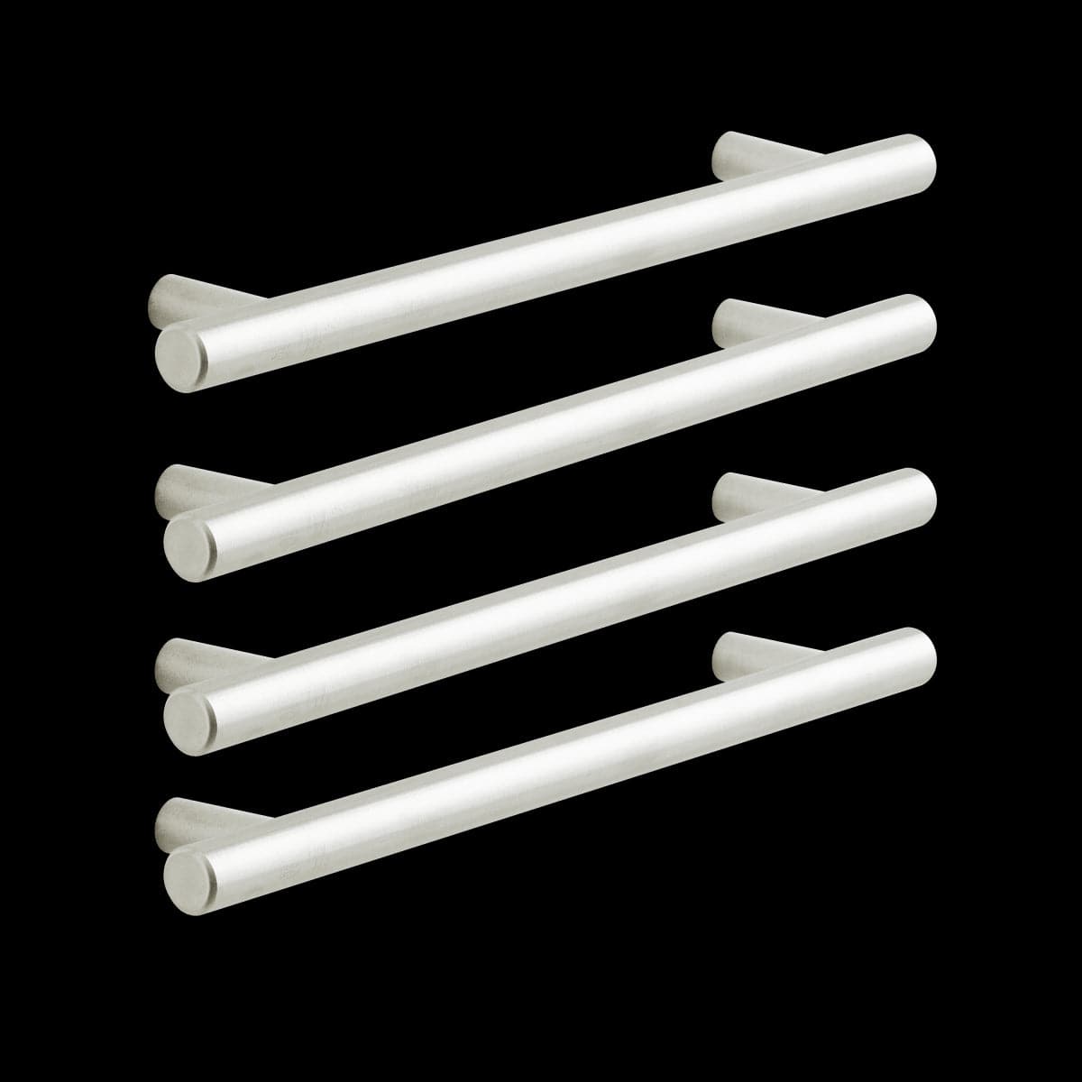 4 SARA HANDLES WITH 160 MM SPACING IN POLISHED BRUSHED NICKEL - best price from Maltashopper.com BR410007498