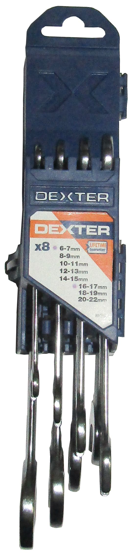 SET 6 ASSORTED CHROME VANADIUM SPANNER SIZES