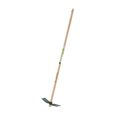 Bricocenter GEOLIA SQUARE HOE WITH FORGED STEEL HORNS AND PEFC BEECH HANDLE CM. 120