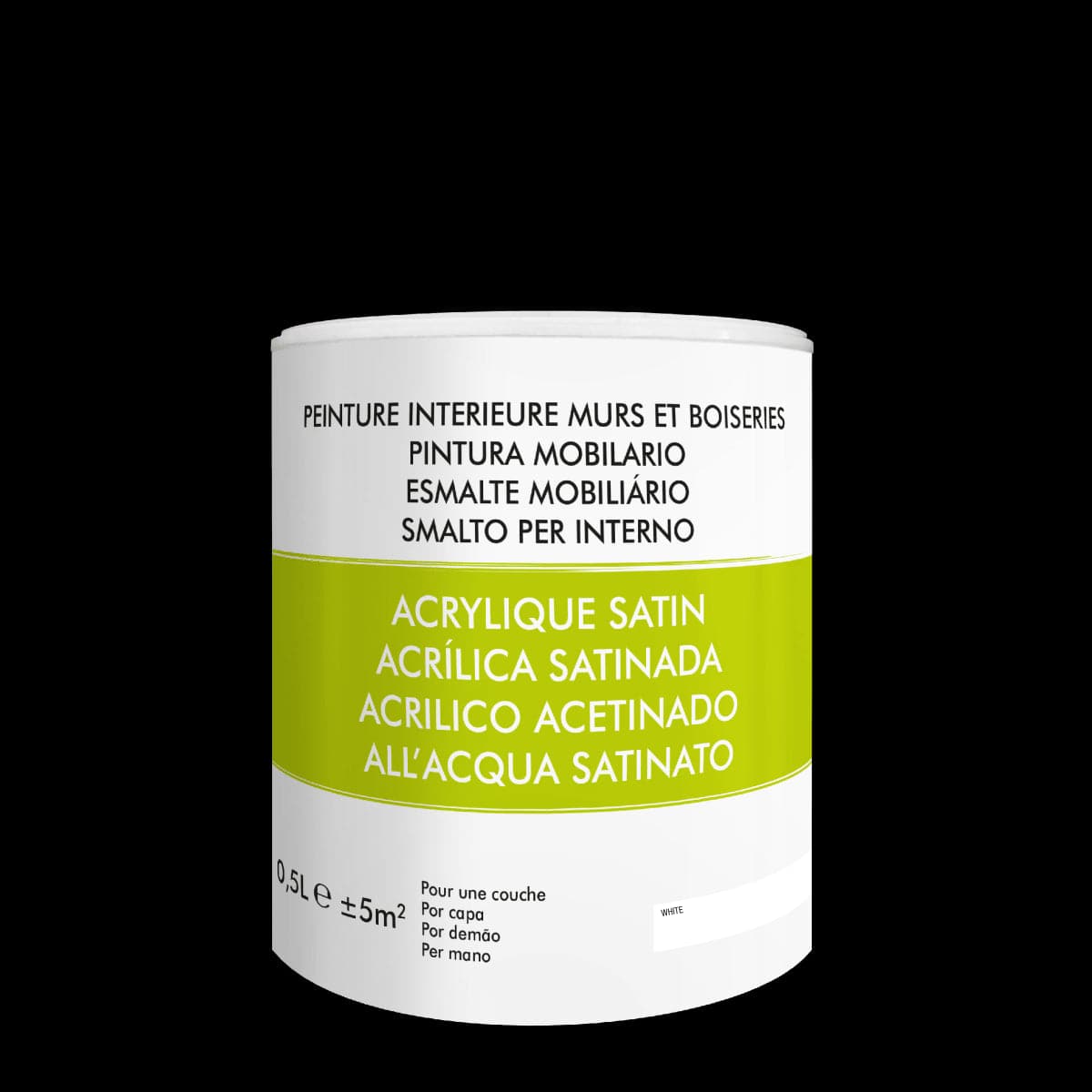 Bricocenter WATER-BASED GLAZE INTERIOR WHITE SATIN PP 500 ML