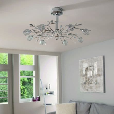 SPOTLIGHT ADRIANA METAL CHROME D95 8XG4=200W