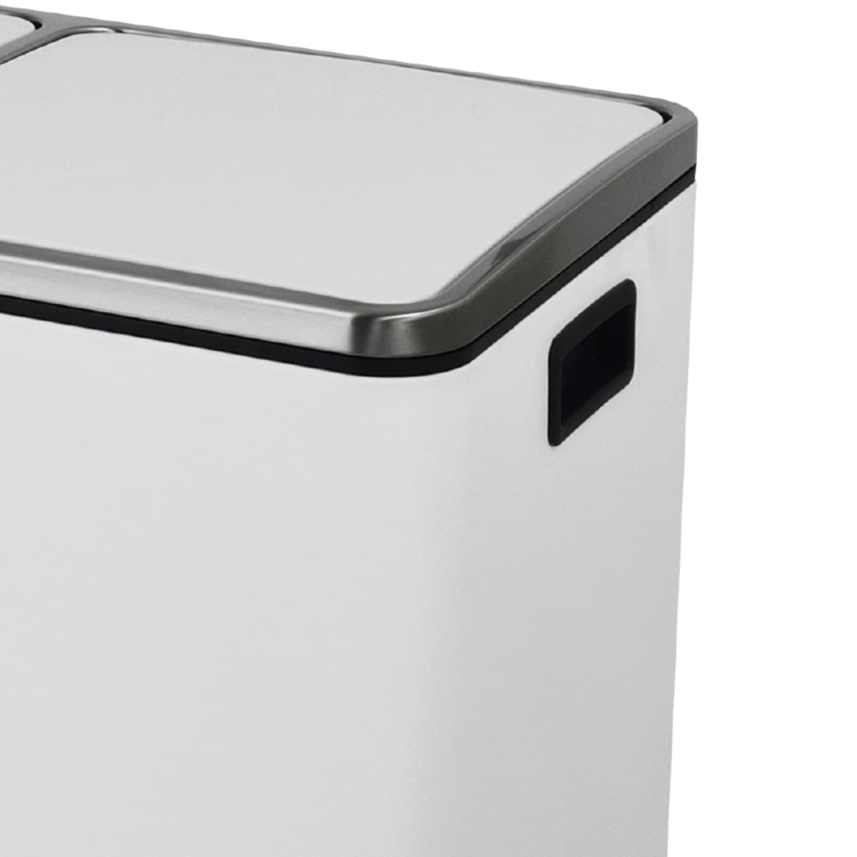 PEDAL BIN 2X30LT, WHITE STEEL, SOFT CLOSING - best price from Maltashopper.com BR470004990