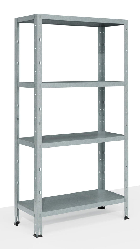 METAL SHELF L75XP30XH142CM, 40 KG, 4 GALVA SHELVES - best price from Maltashopper.com BR410007445