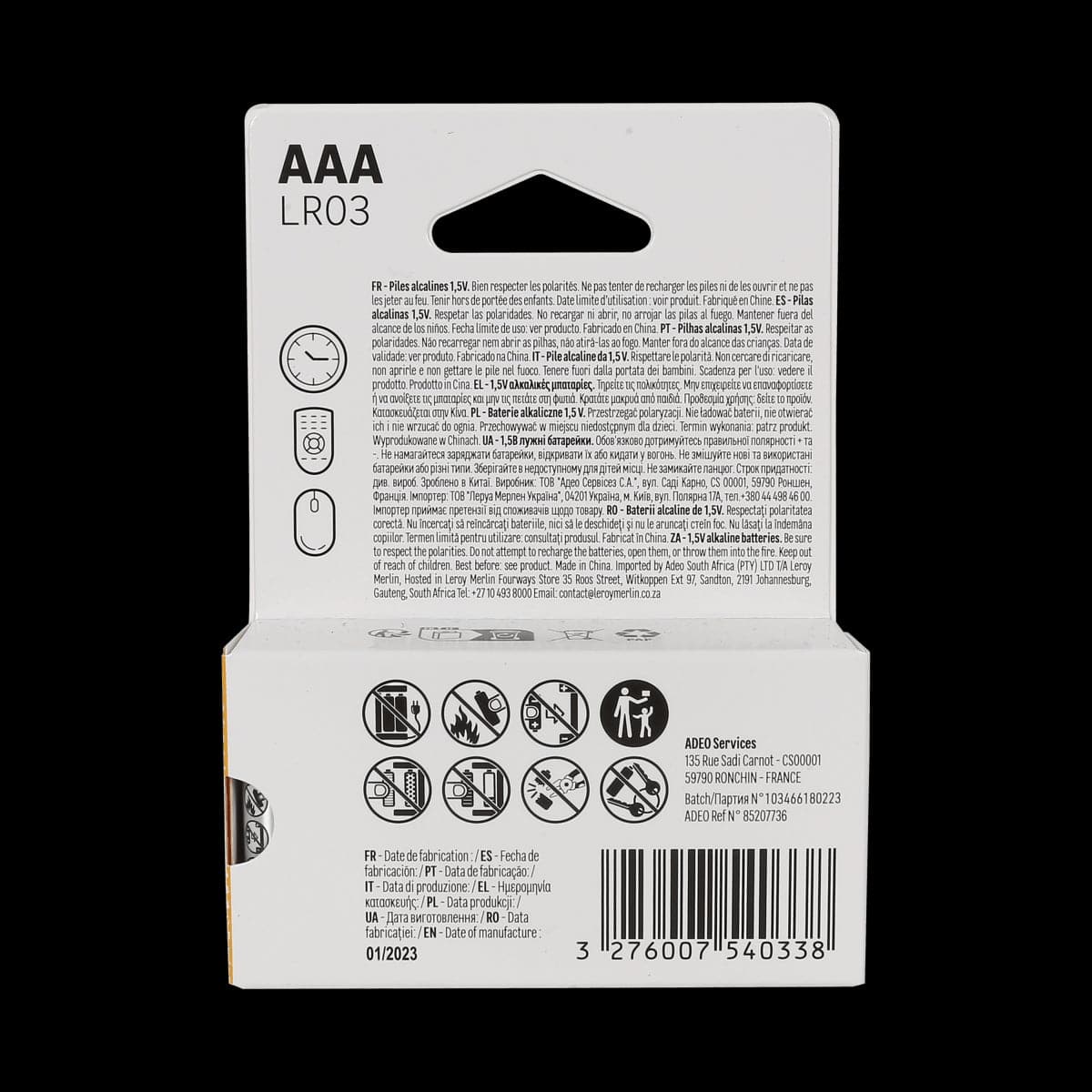 AAA ALKALINE BATTERIES 16 PCS STANDARD - best price from Maltashopper.com BR420008193