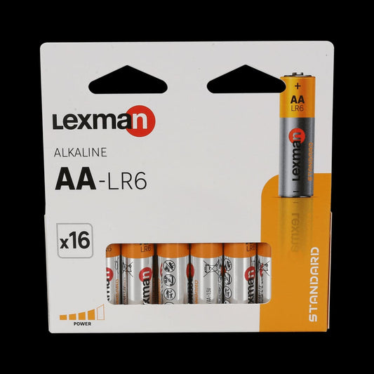 AA ALKALINE BATTERIES 16 PCS STANDARD - best price from Maltashopper.com BR420008191