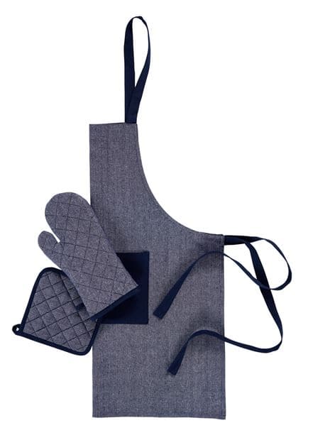 RECYCLE Oven glove dark blue W 18 x L 33 cm - best price from Maltashopper.com CS662872