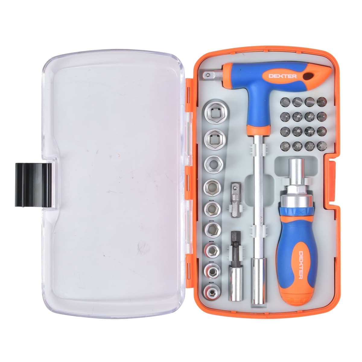 RATCHET SCREWDRIVER+BITS DEXTER 29 PCS - best price from Maltashopper.com BR400001553