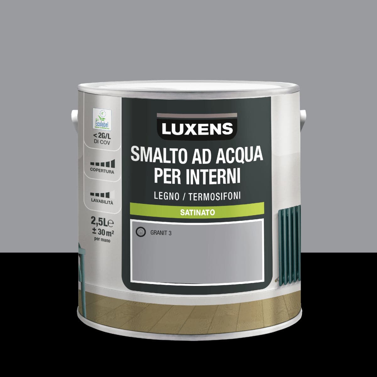 LUXENS GRANIT 3 SATIN WATER-BASED INTERIOR ENAMEL 2.5 L