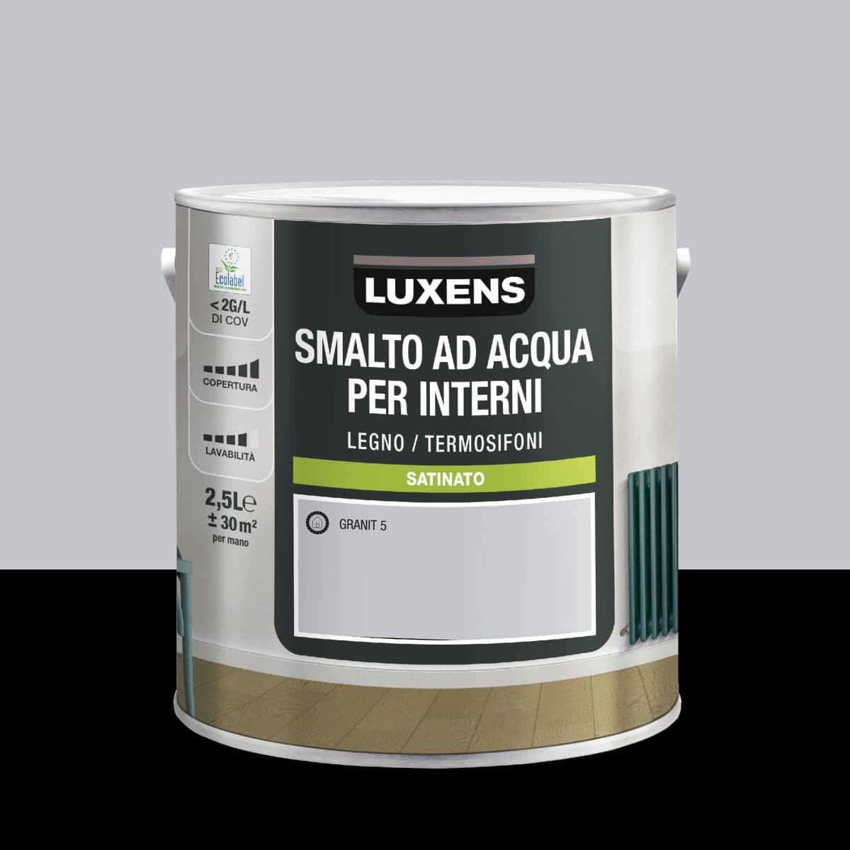 LUXENS GRANIT 5 SATIN WATER-BASED INTERIOR ENAMEL 2.5 L