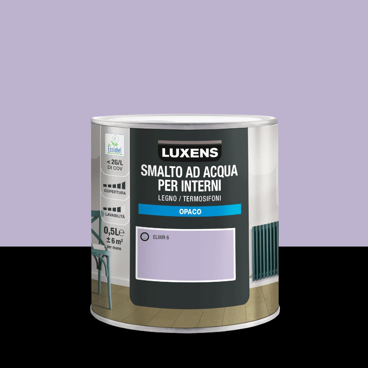 Bricocenter LUXENS ELIXIR 6 MATT INTERIOR WATER ENAMEL 500 ML