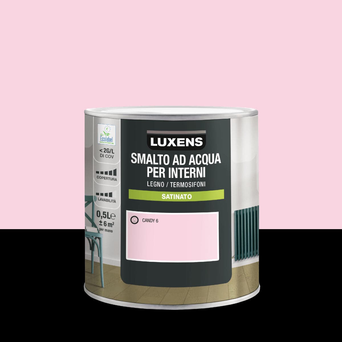 INTERIOR ENAMEL CANDY 6 SATIN LUXENS 500 ML