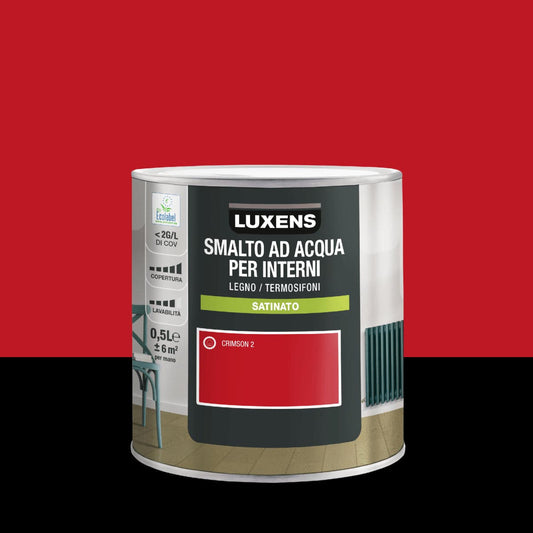 Bricocenter LUXENS CRIMSON 2 SATIN INTERIOR ENAMEL 500 ML