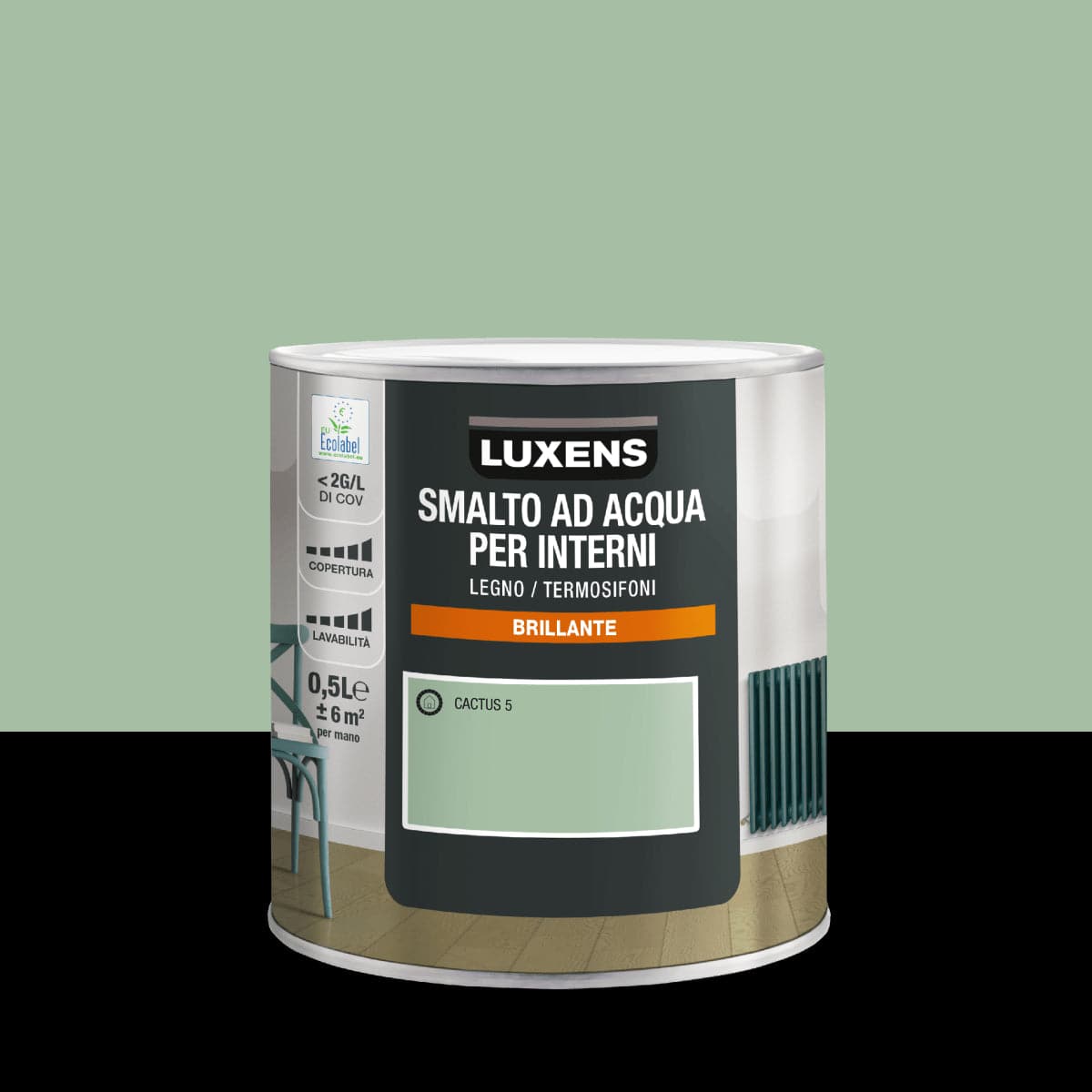 Bricocenter CACTUS 5 BRILLIANT LUXENS INTERIOR WATER ENAMEL 500ML