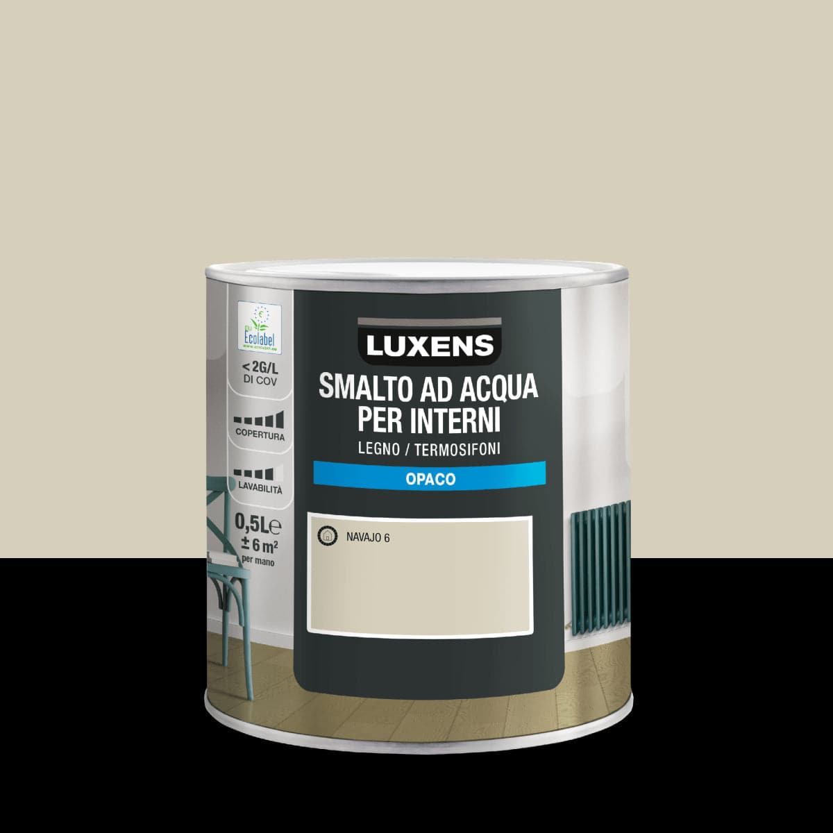 LUXENS NAVAJO 6 MATT WATER-BASED INTERIOR ENAMEL 500 ML