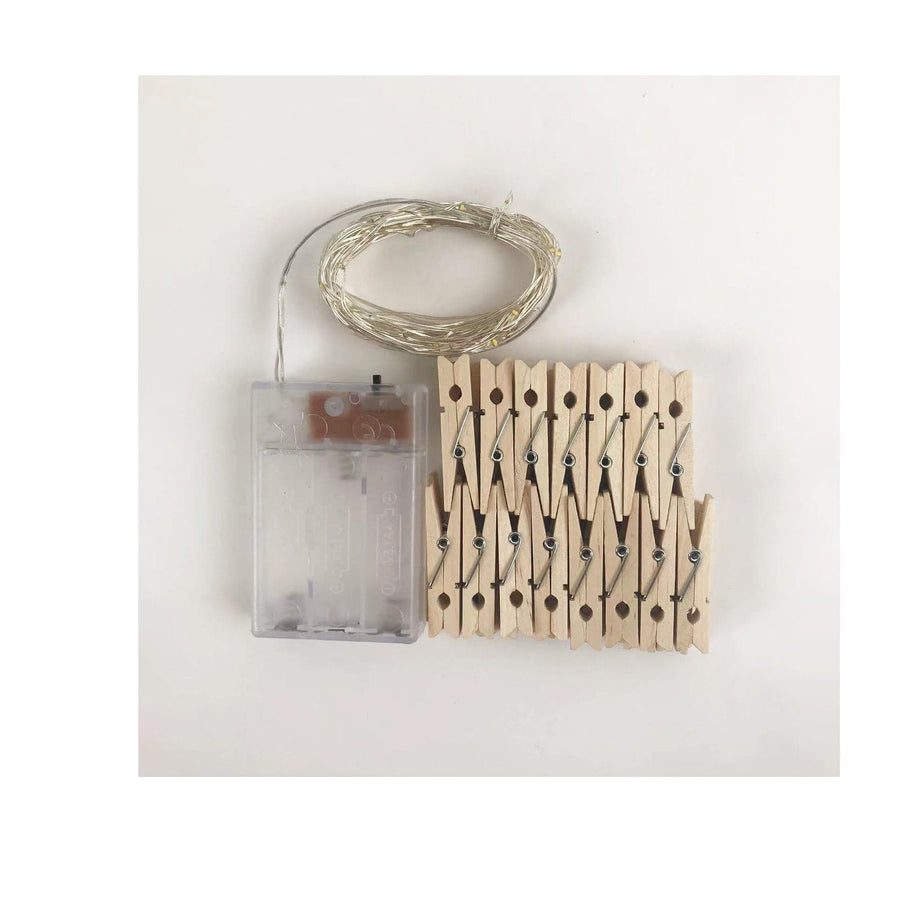 Bricocenter PHOTO PEGS WITH LED LIGHT 6MT