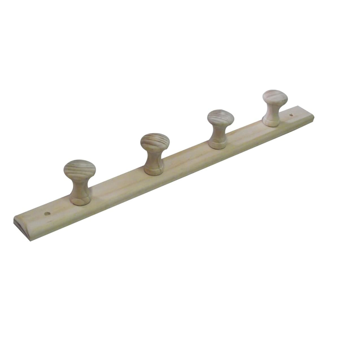 4-PLACE COAT RACK IN UNTREATED WOOD - best price from Maltashopper.com BR410331099
