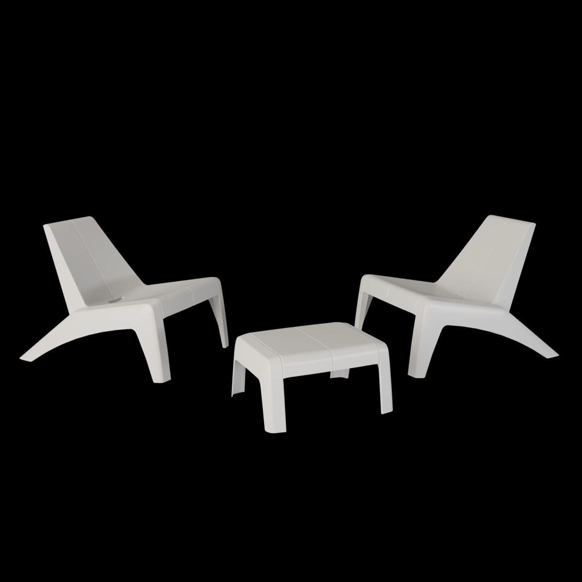 HALIOS RELAX NATERIAL WHITE ARMCHAIR - best price from Maltashopper.com BR500015325