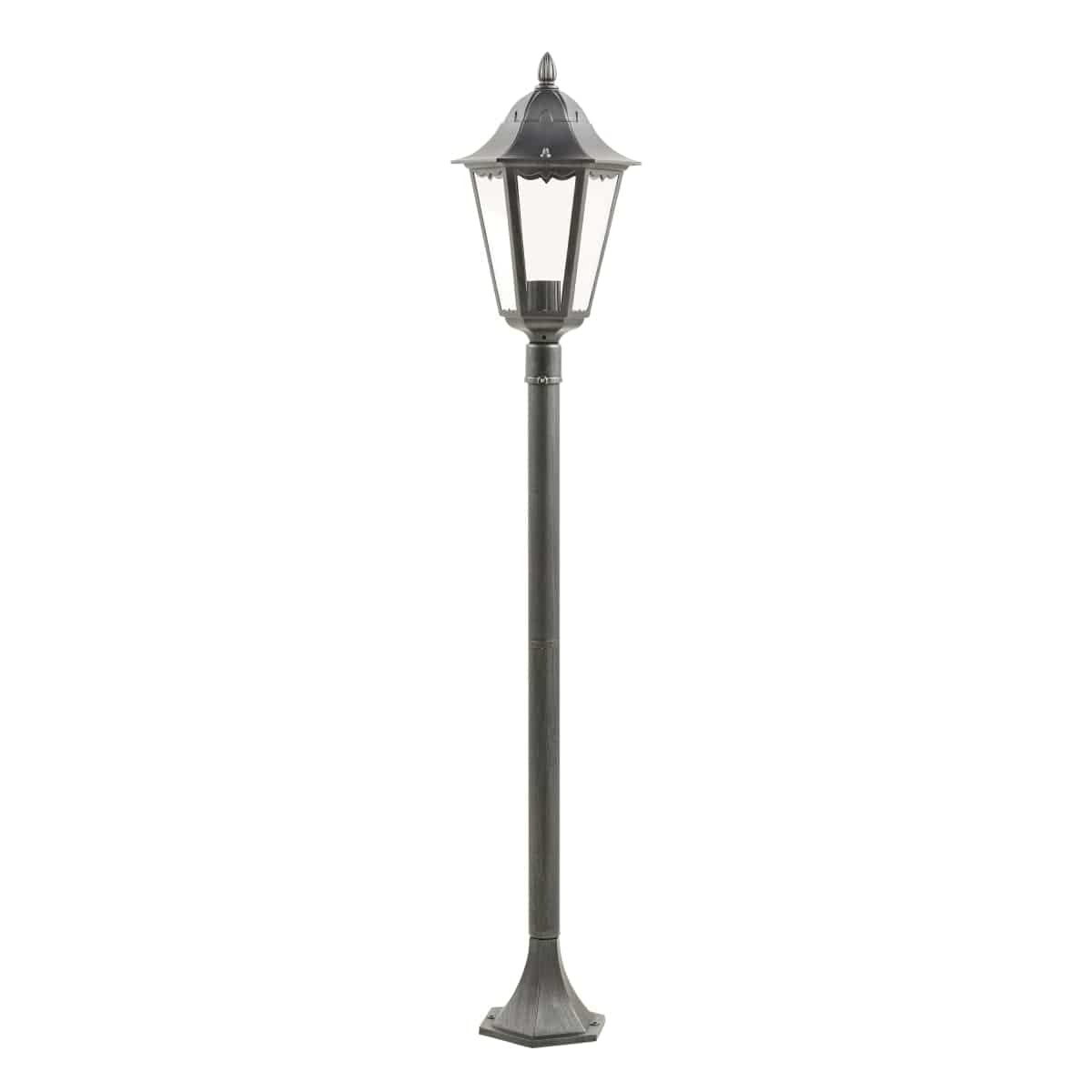 Bricocenter MONZA ALUMINIUM STREET LAMP BLACK H120 CM E27=25W IP44