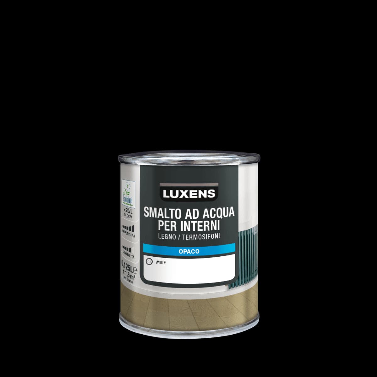 Bricocenter LUXENS WATER-BASED INTERIOR WHITE MATT ENAMEL 125 ML