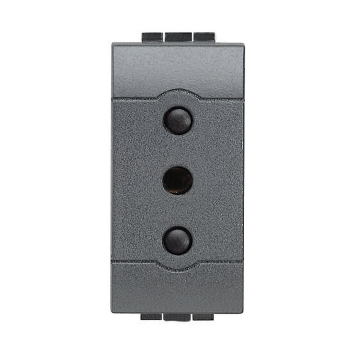 LIVING LIGHT 10A ANTHRACITE SOCKET - best price from Maltashopper.com BR420100627