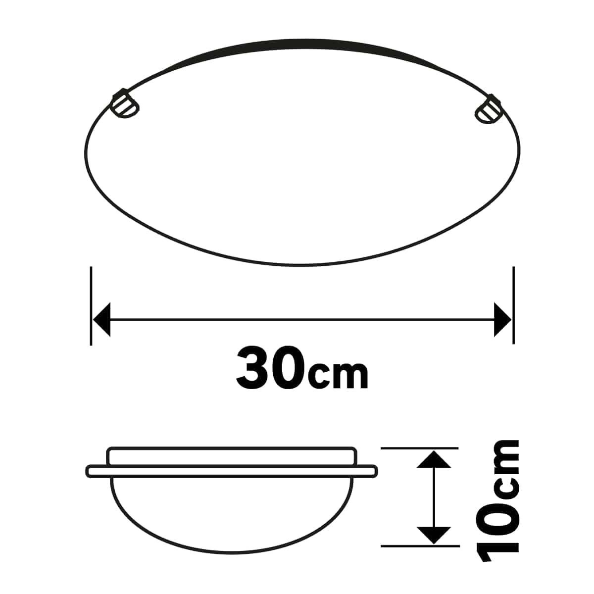 Bricocenter CEILING LIGHT ISLAND ALABASTER WHITE D30 E27=60W