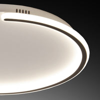PAIGE ALUMINIUM CEILING LAMP WHITE D50CM LED 41W NATURAL LIGHT - best price from Maltashopper.com BR420008524