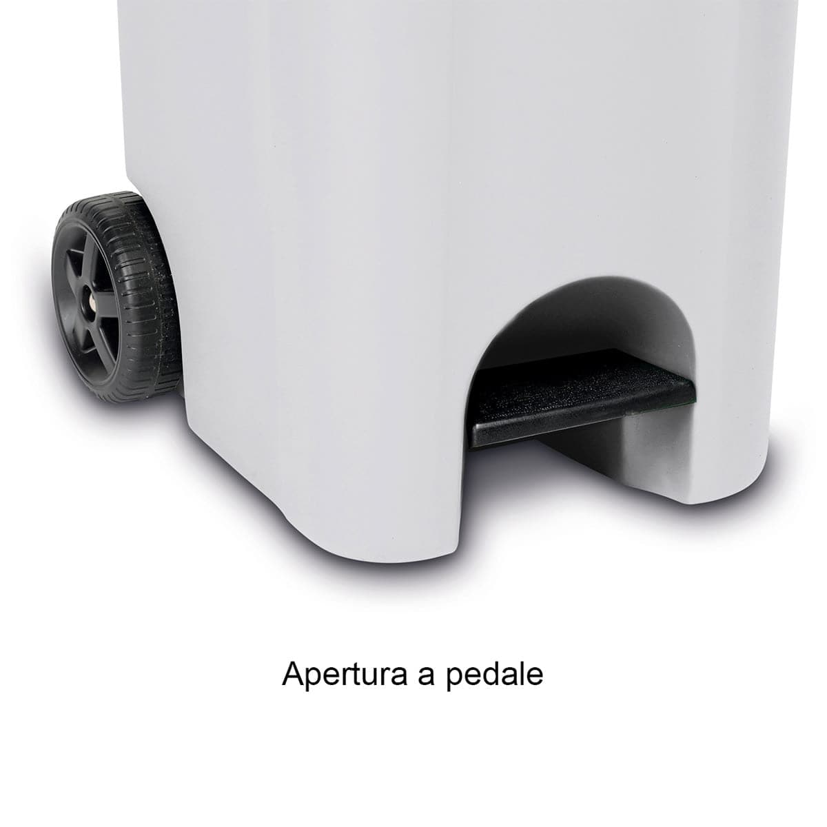 PEDAL BIN WHITE URBAN SYSTEM 60LT WITH WHEELS - Premium Outdoor Dustbins from Bricocenter - Just €52.99! Shop now at Maltashopper.com