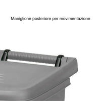 DUSTBIN WITH PEDAL GREY URBAN SYSTEM 60LT WITH WHEELS - best price from Maltashopper.com BR410007607