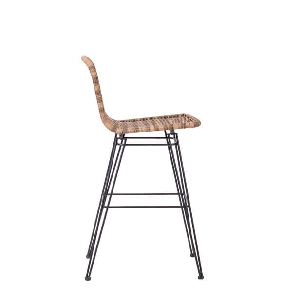 VIENNA Natural bar chair H 106 x W 46 x D 59 cm - best price from Maltashopper.com CS652470