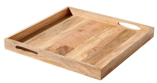 PURE LUXURY Natural tray H 4 x W 40 x D 40 cm - best price from Maltashopper.com CS640129