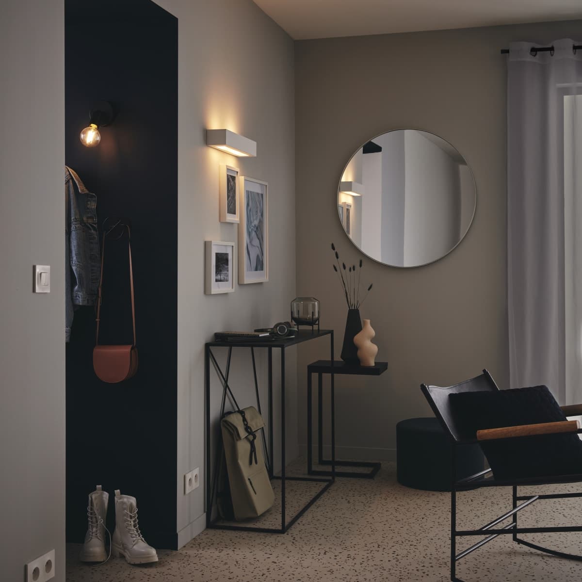 Bricocenter MALO CHALK WHITE WALL LIGHT 45X7X9CM 2XE14